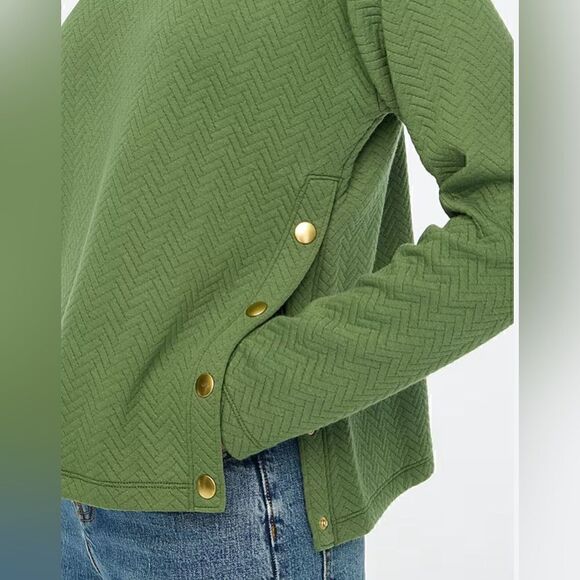 NWT J. Crew Quilted Mockneck Sweater Size S - Picture 12 of 12